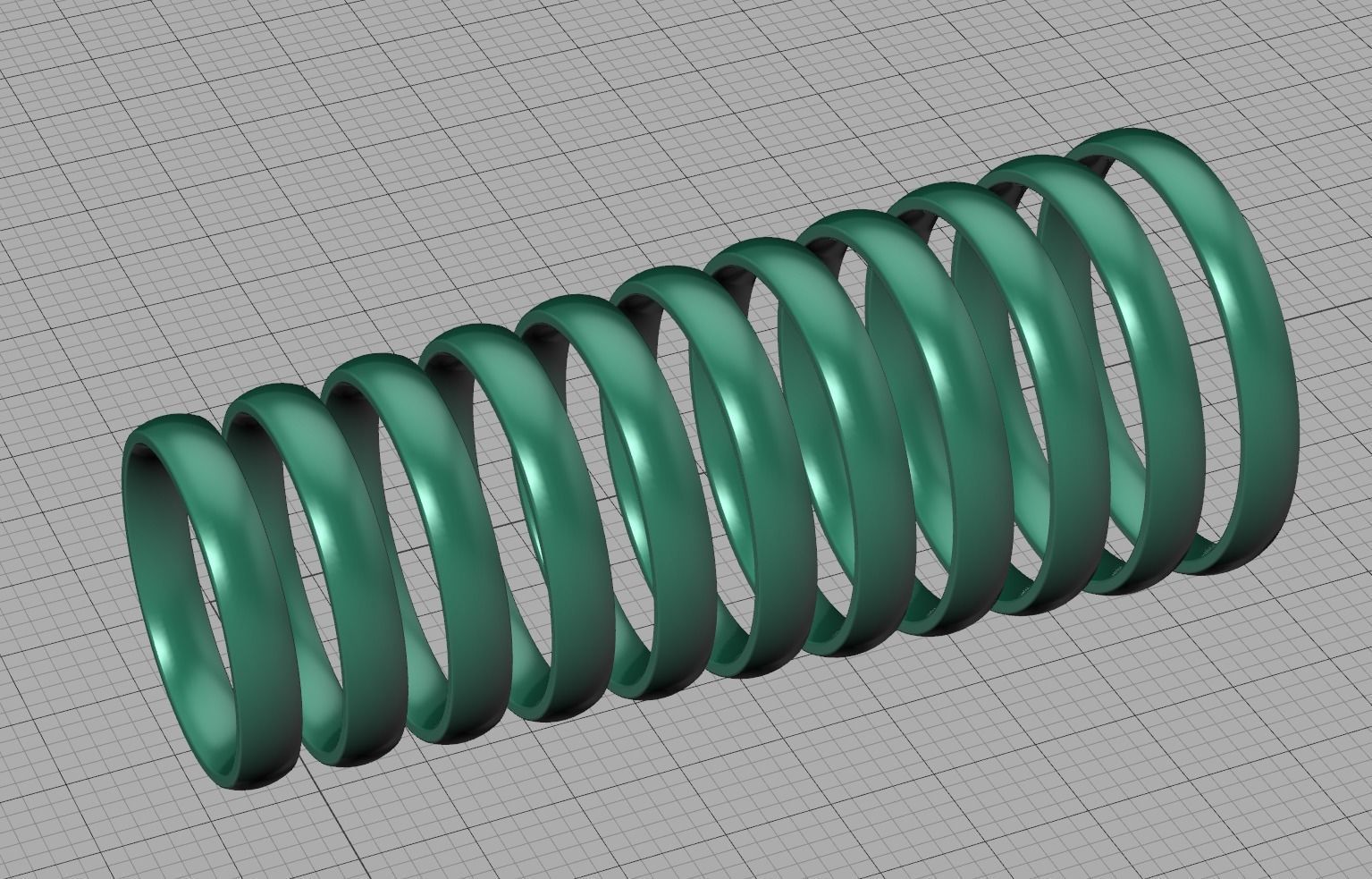 Traditional Court Wedding band 3mm wide 3D print model_6