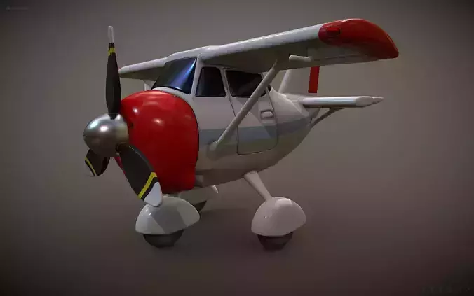 Airplane CESNA 172 toy style for 3d print