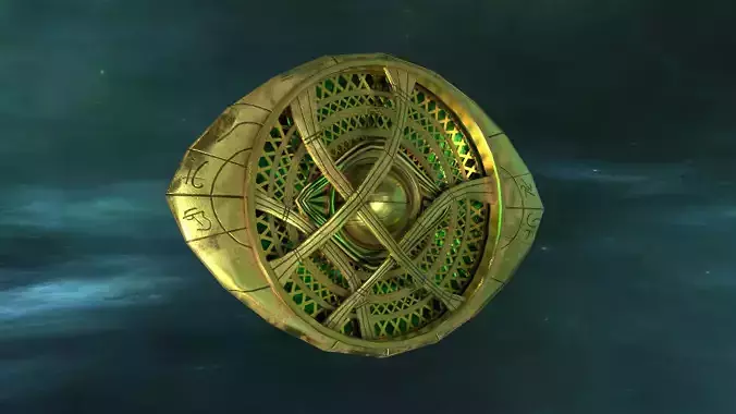 Dr Strange Eye of Agamotto Low-poly 3D model
