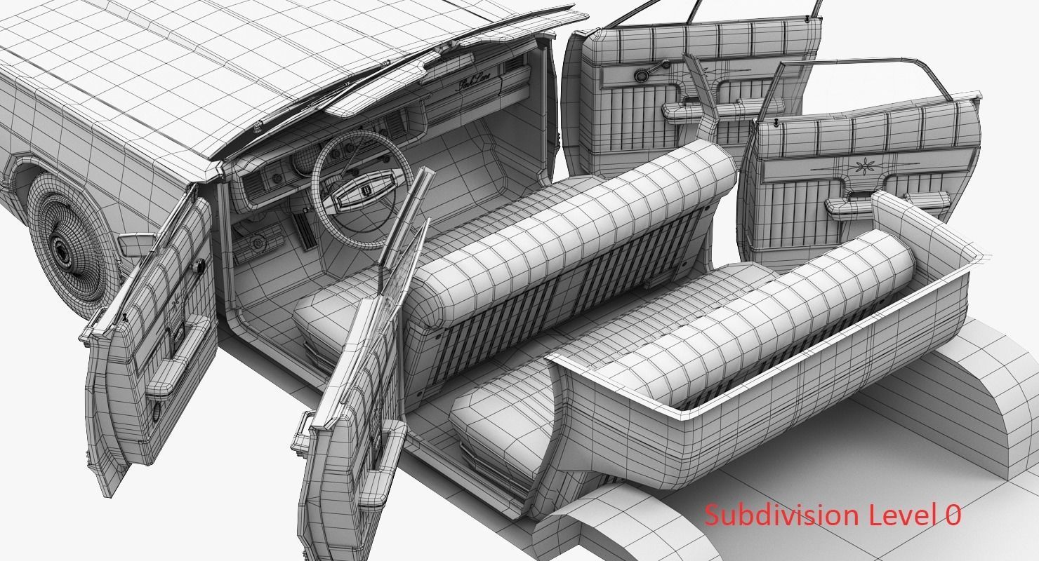 Mercury park Lane 1968 3D model_15