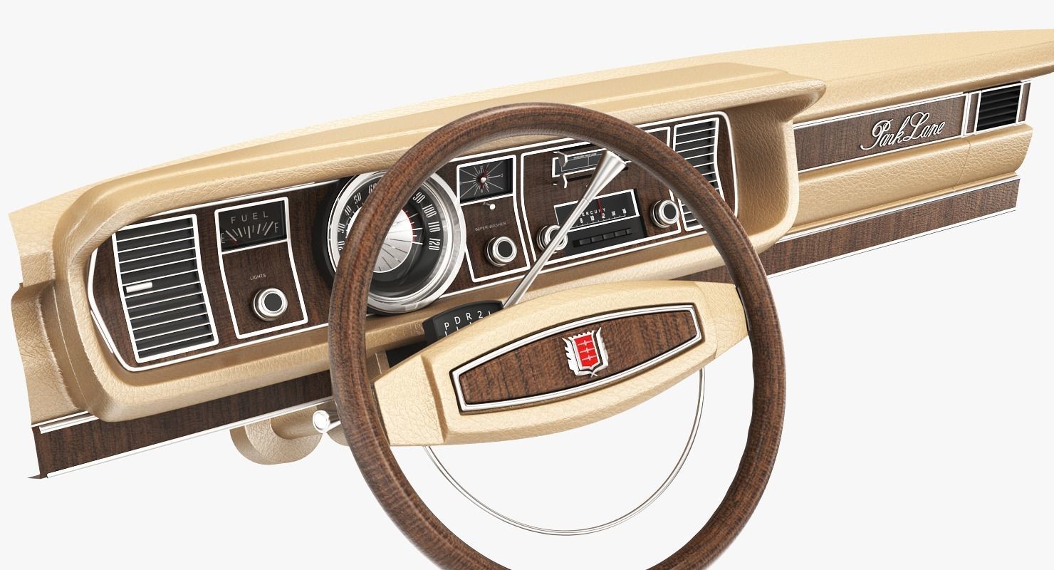 Mercury park Lane 1968 3D model_9