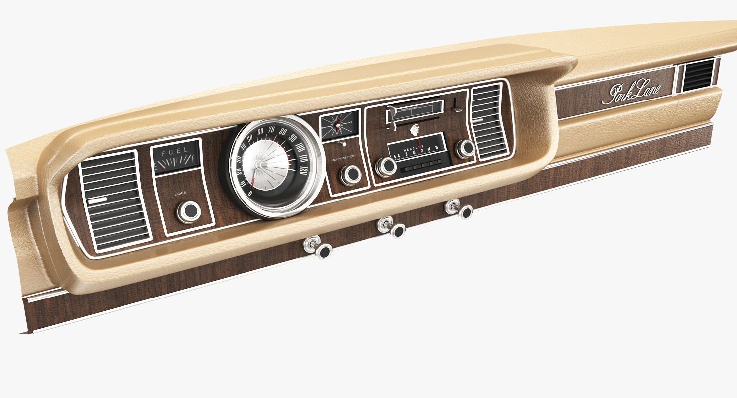 Mercury park Lane 1968 3D model_8