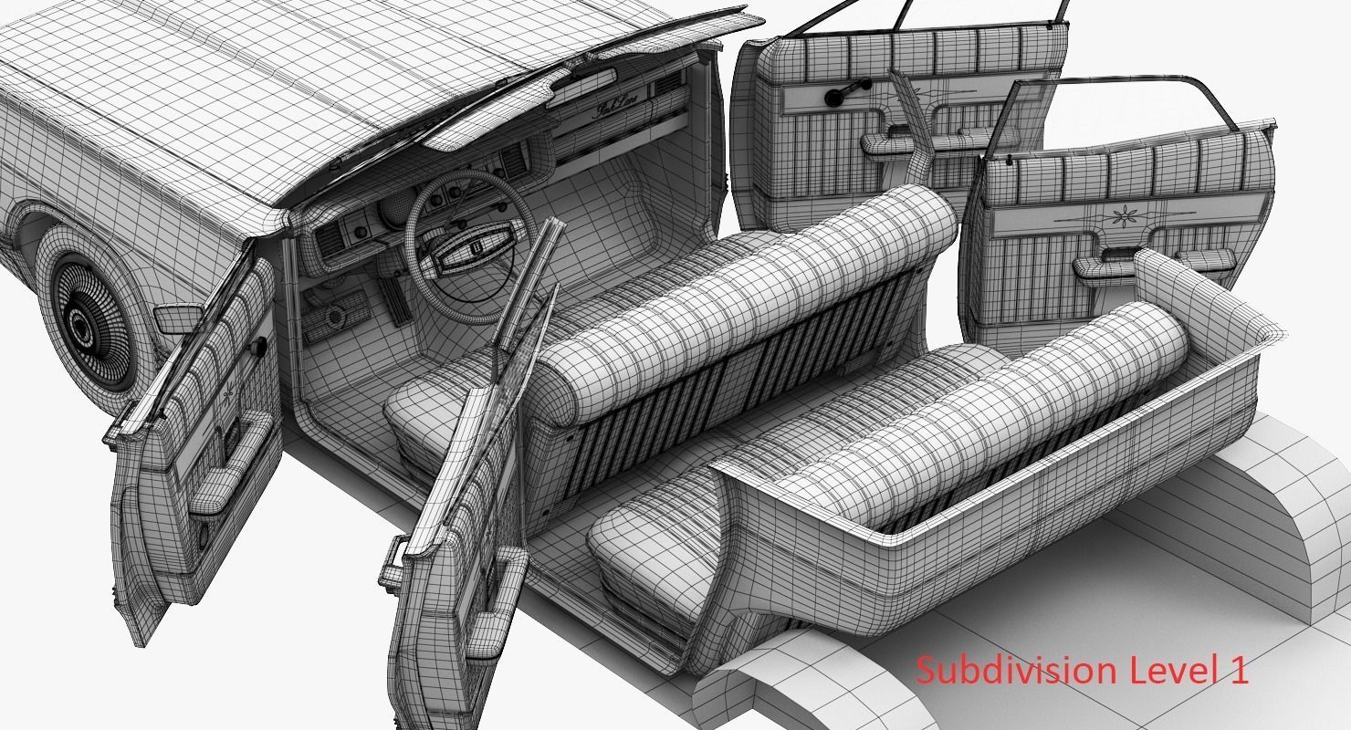Mercury park Lane 1968 3D model_16