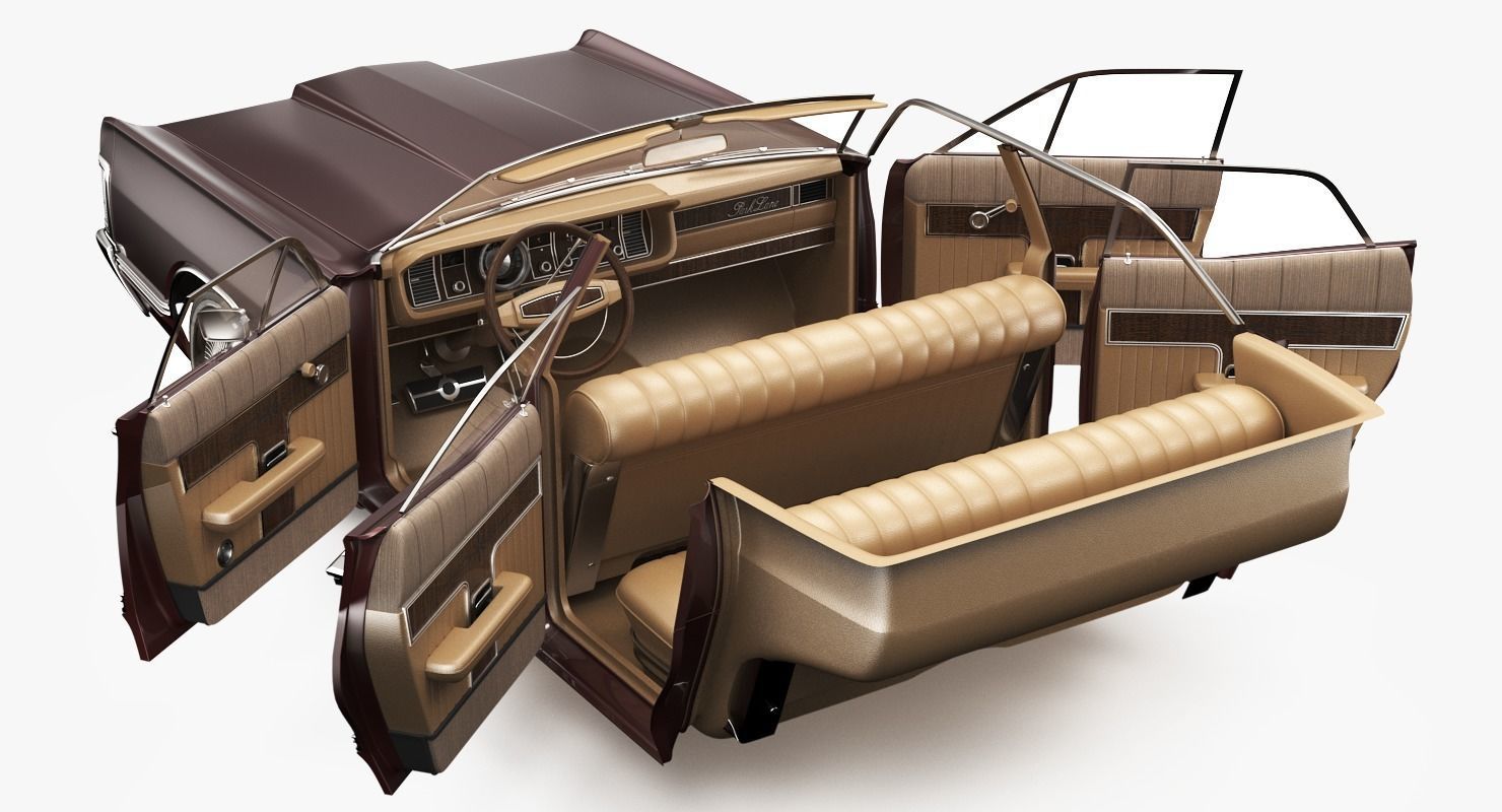 Mercury park Lane 1968 3D model_11