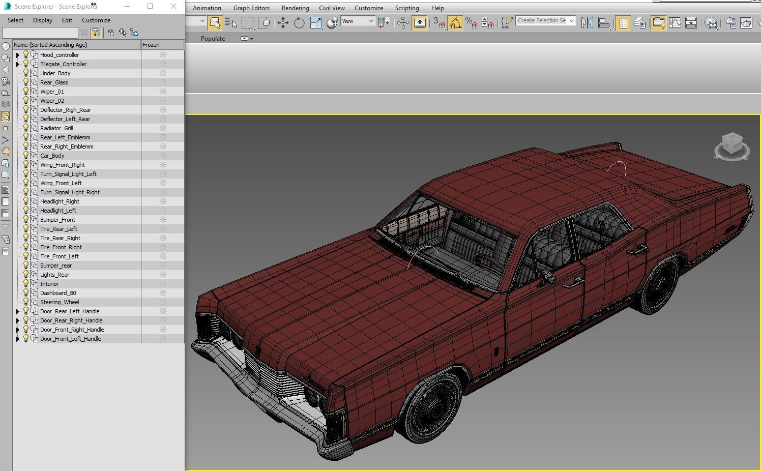 Mercury park Lane 1968 3D model_19