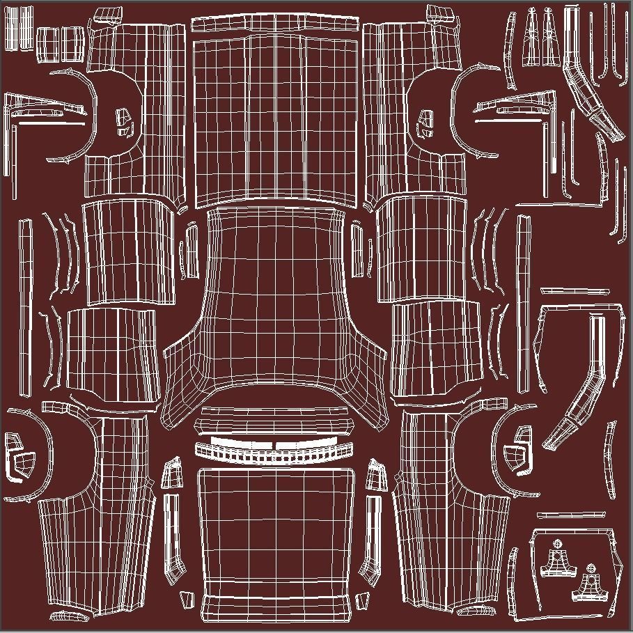Mercury park Lane 1968 3D model_22