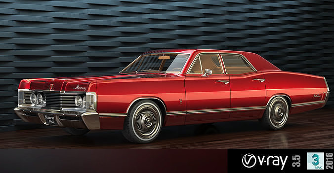Mercury park Lane 1968 3D model
