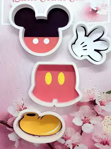 MICKEY MOUSE 4 PCS CUTTER SET