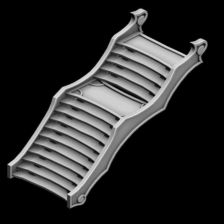 Building Decoration Accessories - Stairs 03 3D model_1
