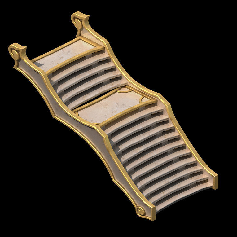 Building Decoration Accessories - Stairs 03 3D model_4
