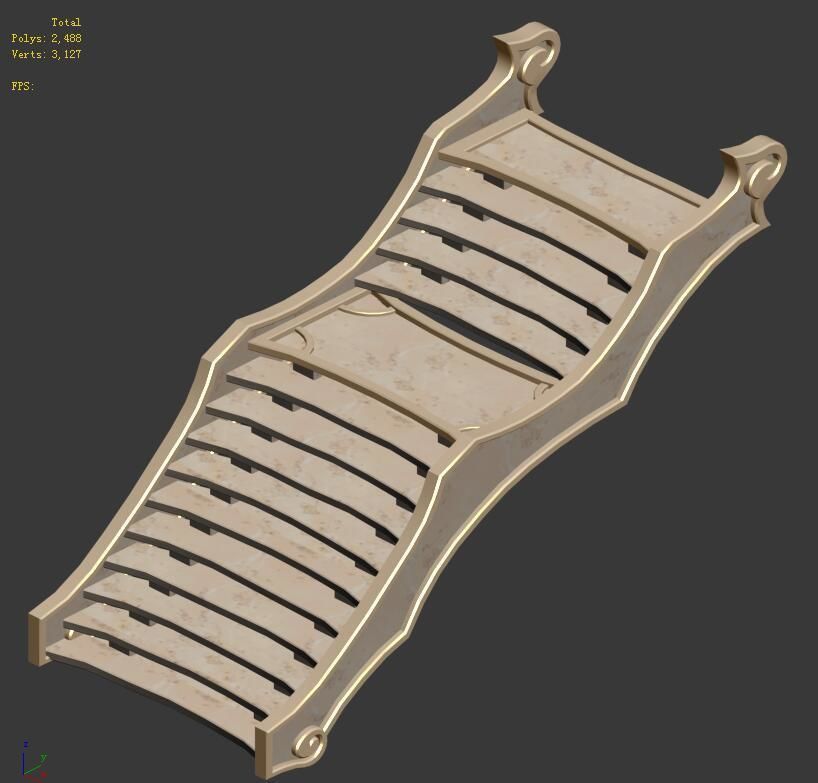 Building Decoration Accessories - Stairs 03 3D model_8