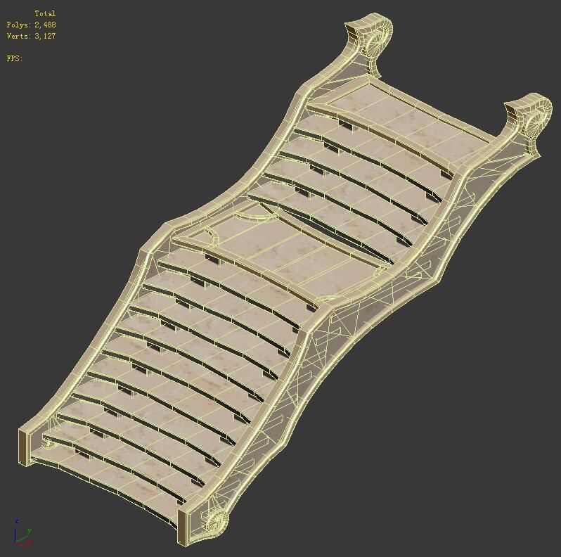 Building Decoration Accessories - Stairs 03 3D model_9