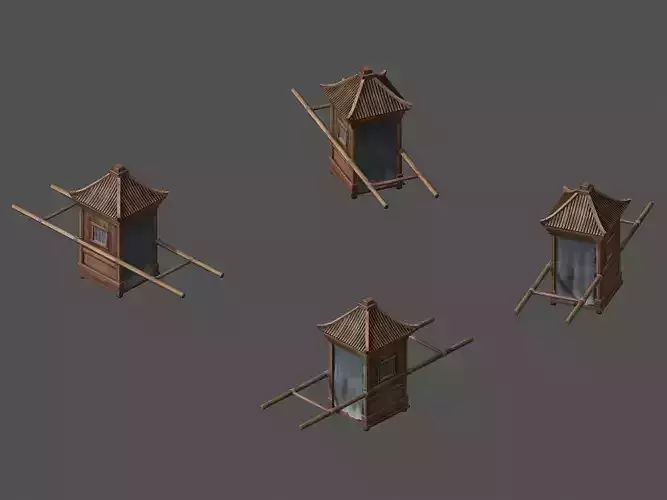 Vehicles - Wooden car 0714 3D model