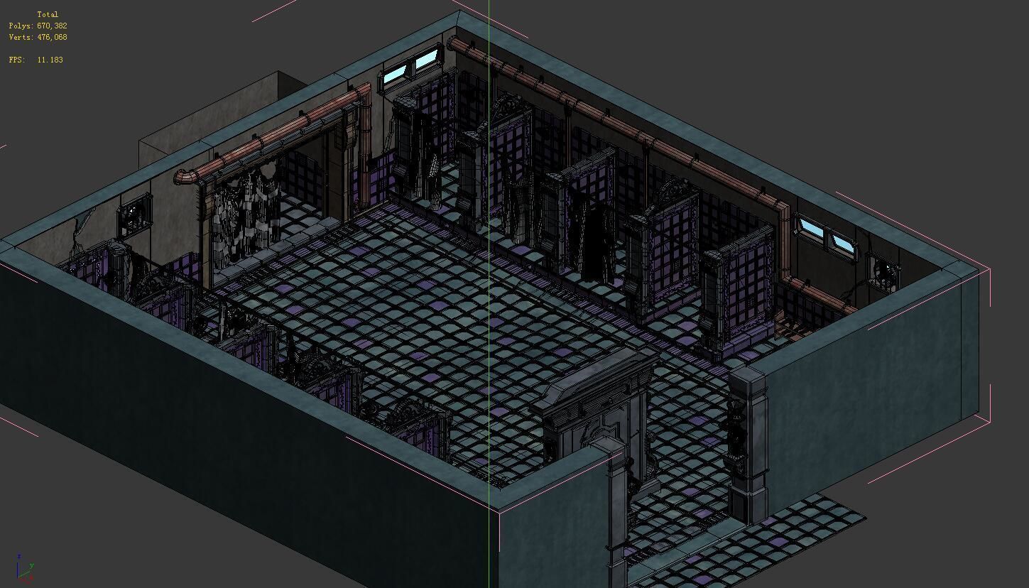 Church Hospital - Washroom 01 3D model_5