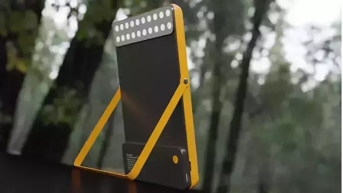 Solar Lamp Low-poly 3D model
