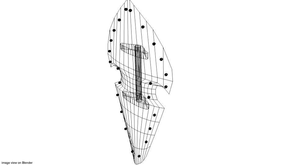 Personal Armor Shield - Medieval Elven 3D model_3