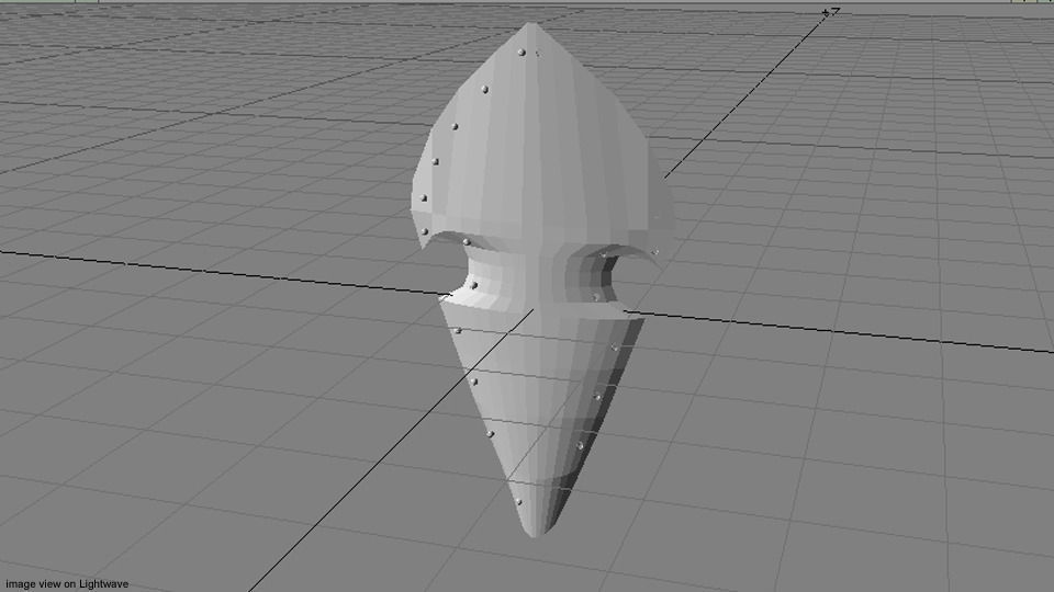 Personal Armor Shield - Medieval Elven 3D model_4