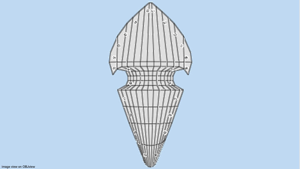 Personal Armor Shield - Medieval Elven 3D model_5