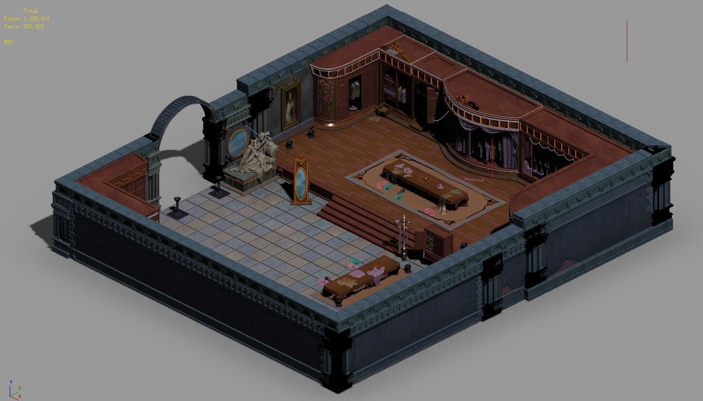 Church Hospital - Dressing Room 01 3D model_3