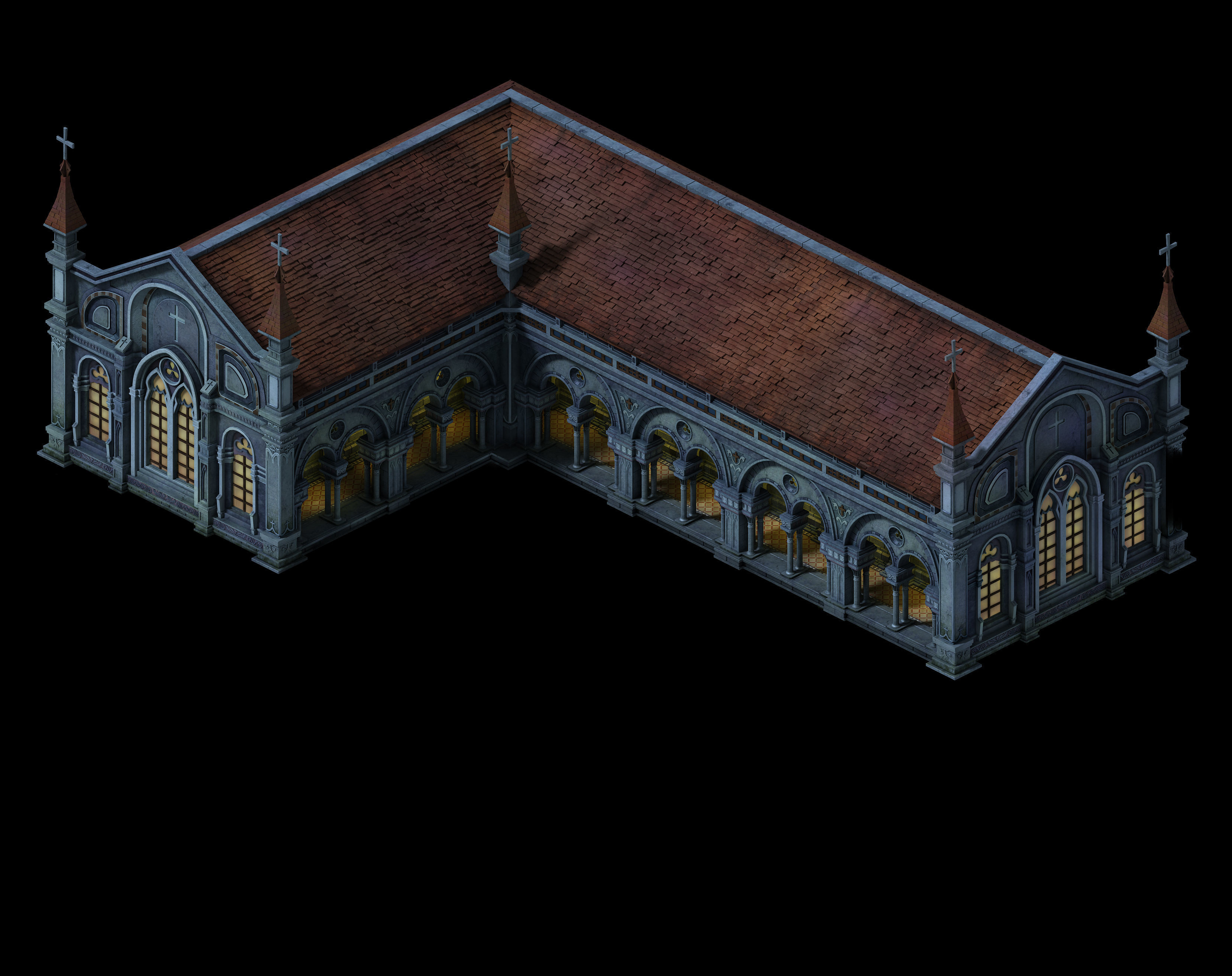 Church Hospital - Church 01 3D model_2