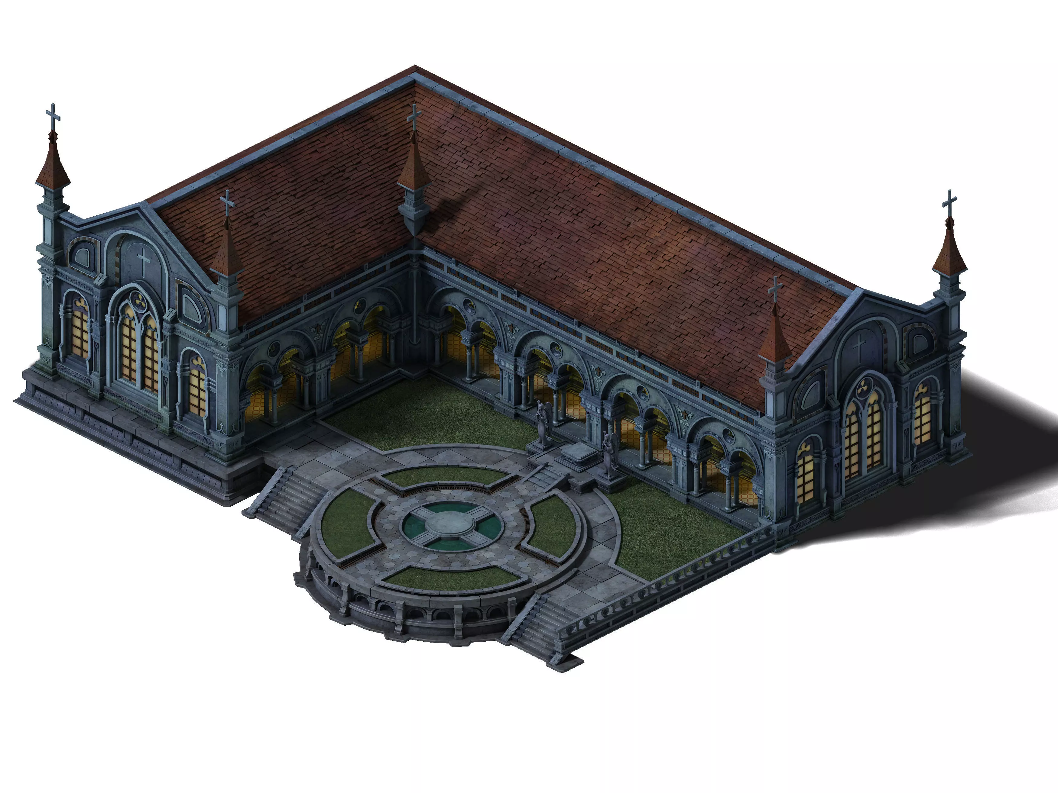 Church Hospital - Church 01 3D model_0