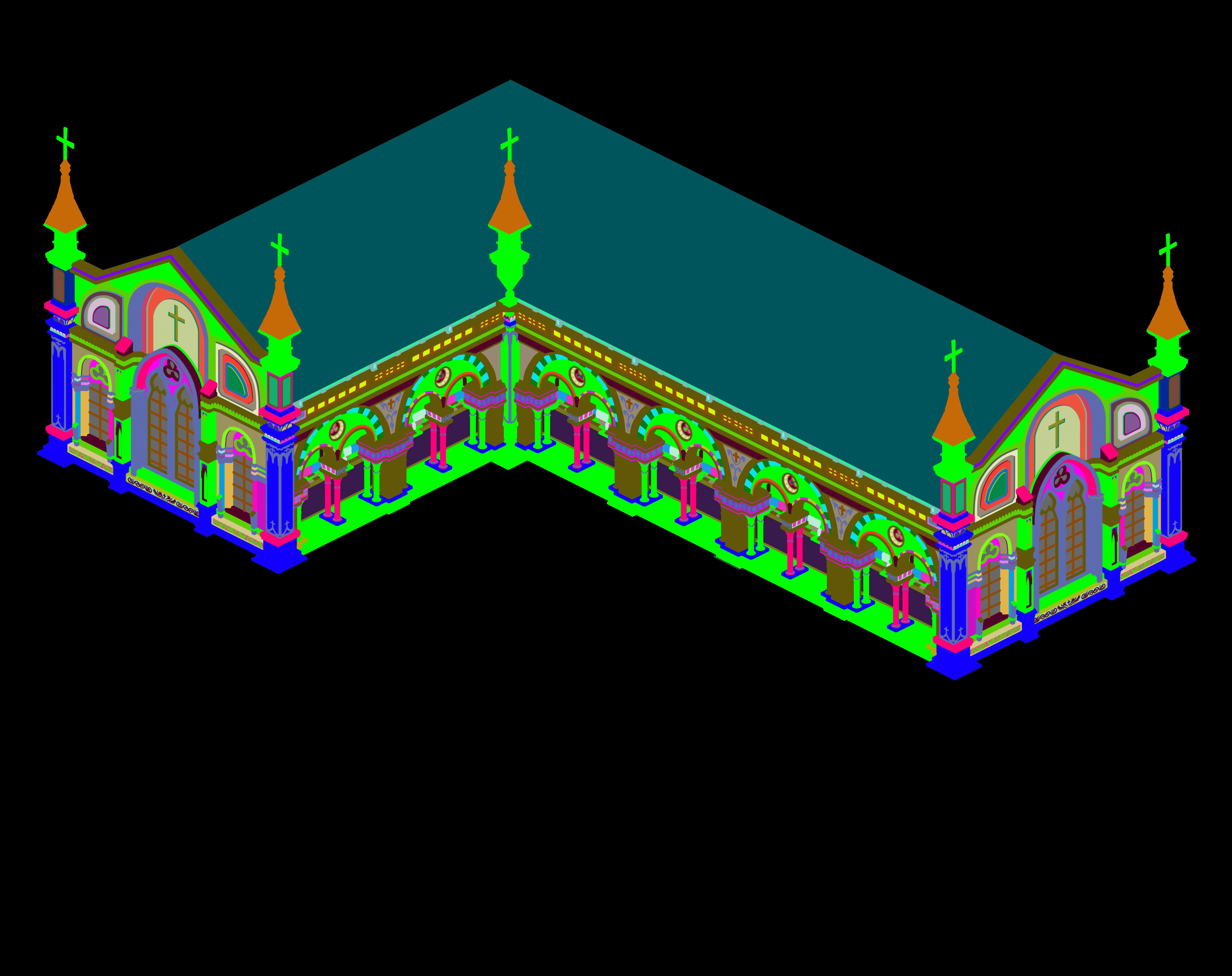 Church Hospital - Church 01 3D model_5