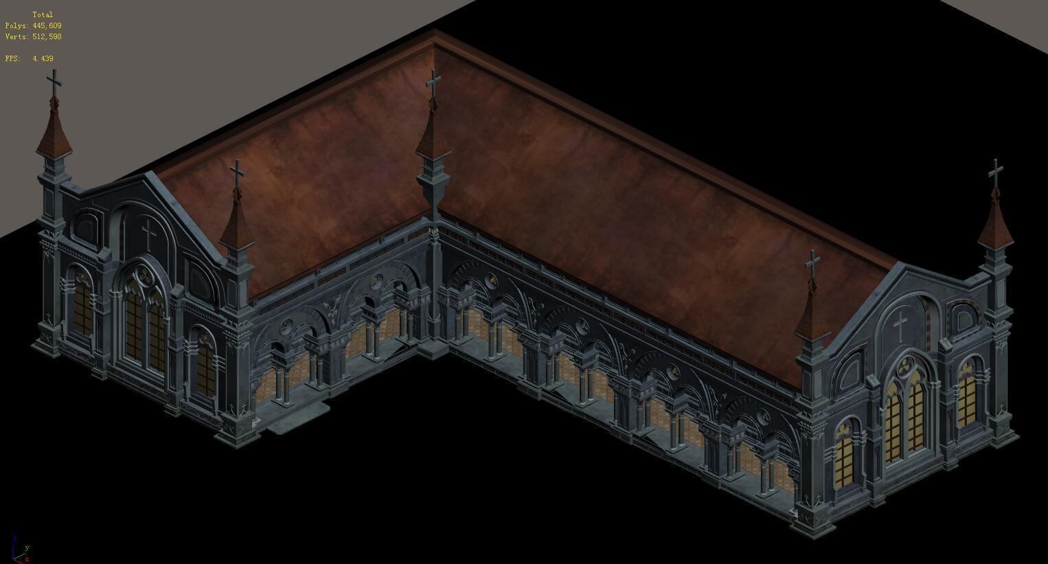 Church Hospital - Church 01 3D model_6