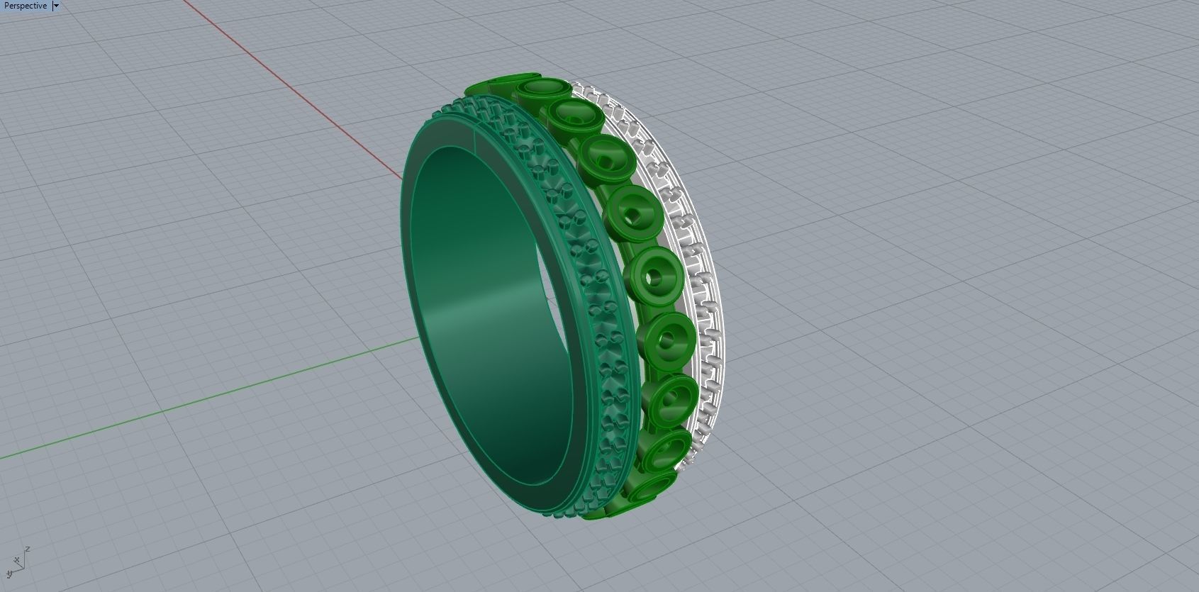 Luxury Wedding Ring 3D Print Model 3D print model_15