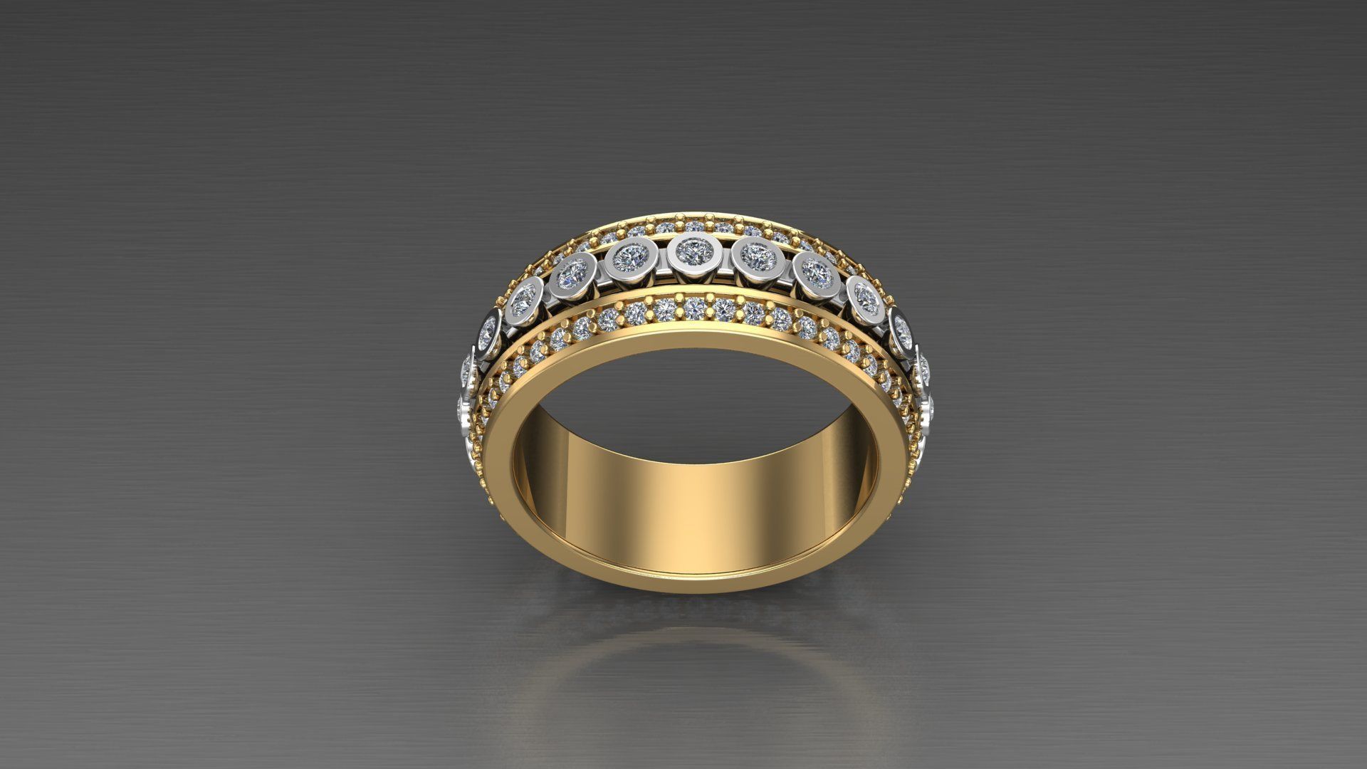 Luxury Wedding Ring 3D Print Model 3D print model_6