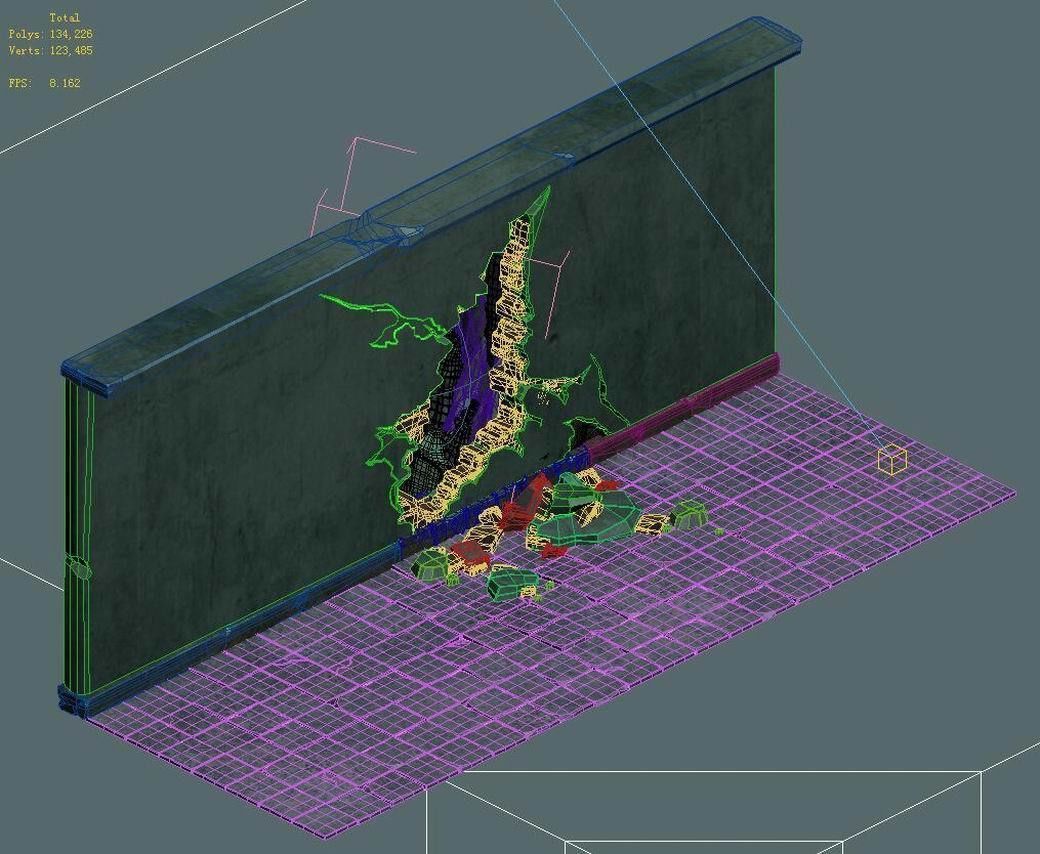 Church Hospital - Wall Break 02 3D model_5