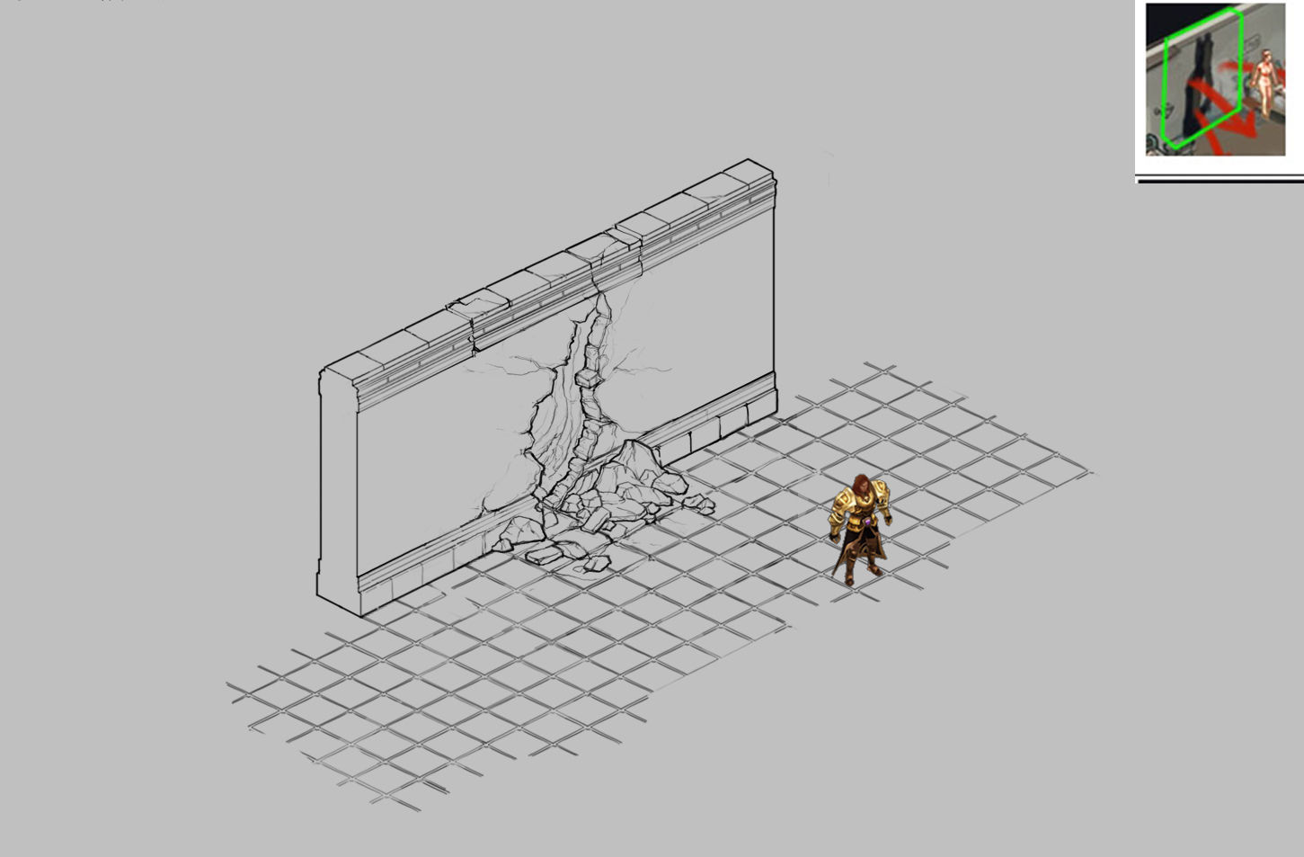 Church Hospital - Wall Break 02 3D model_2