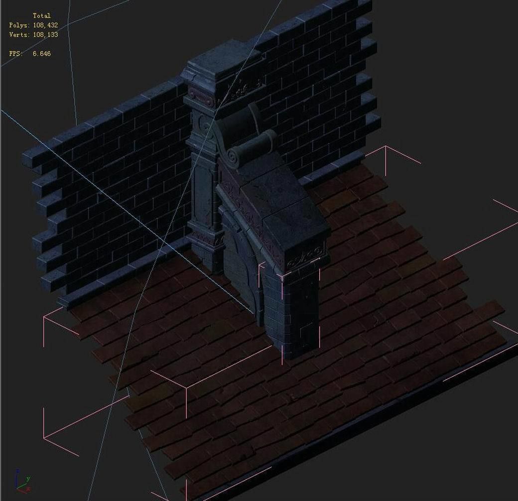 Church Hospital - Roof Decoration 01 3D model_4