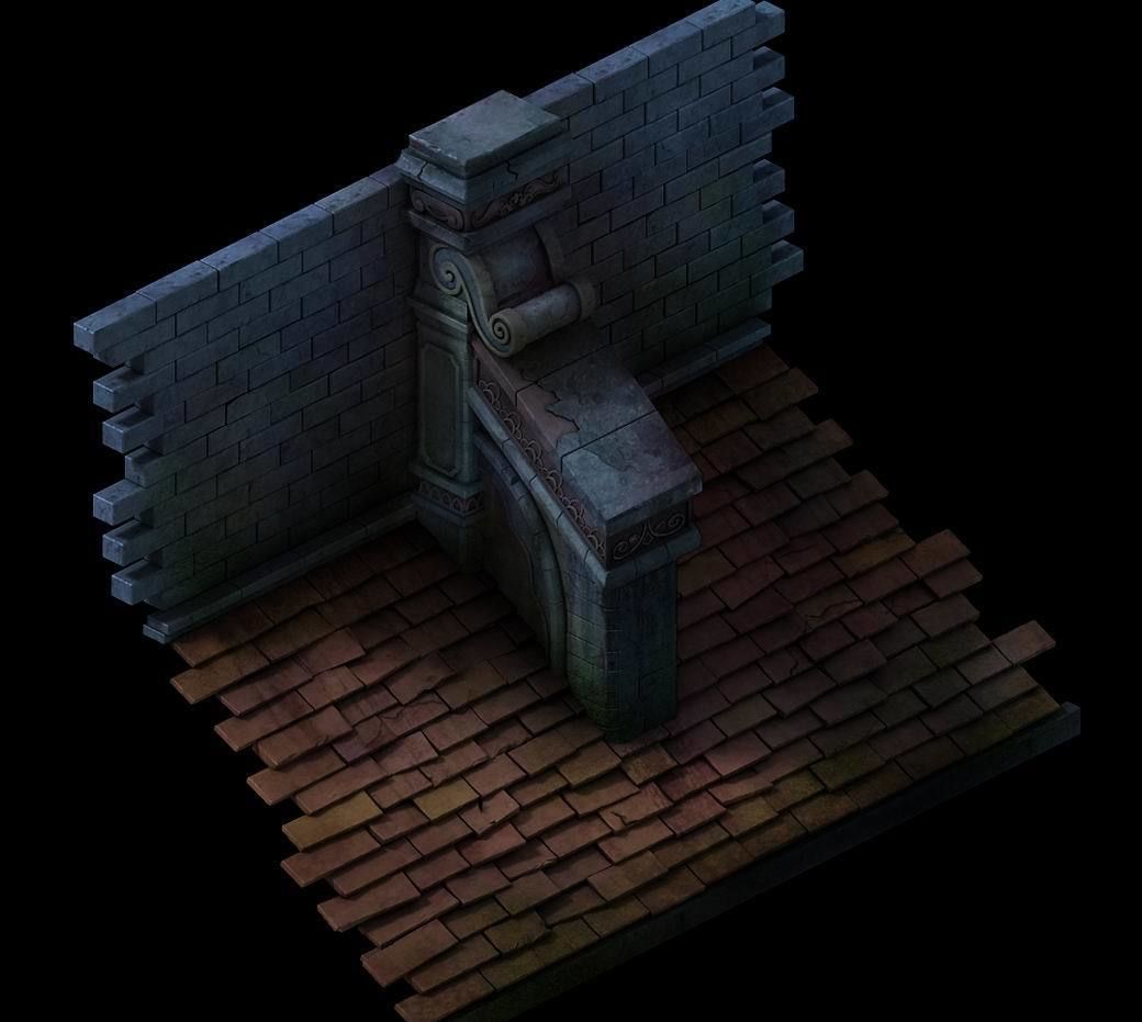 Church Hospital - Roof Decoration 01 3D model_1