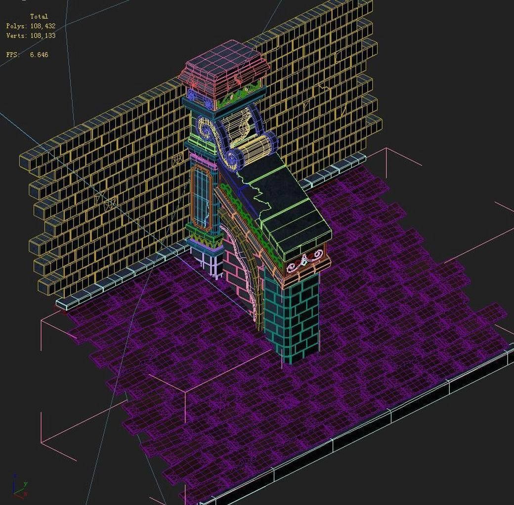 Church Hospital - Roof Decoration 01 3D model_5