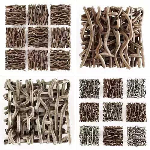 Panel branch crooked short n1