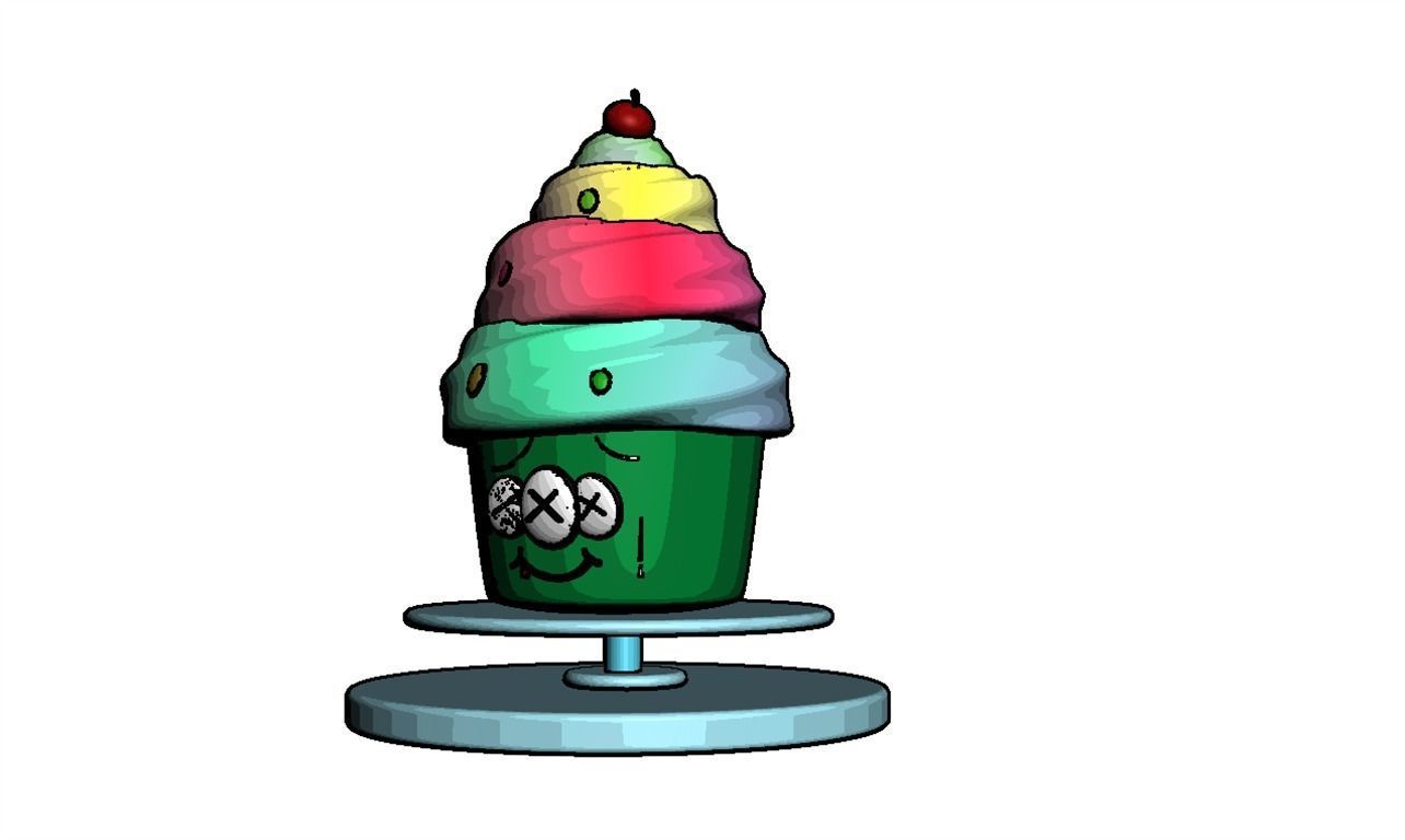 3D ICE CREAM CUTE 3D print model_13