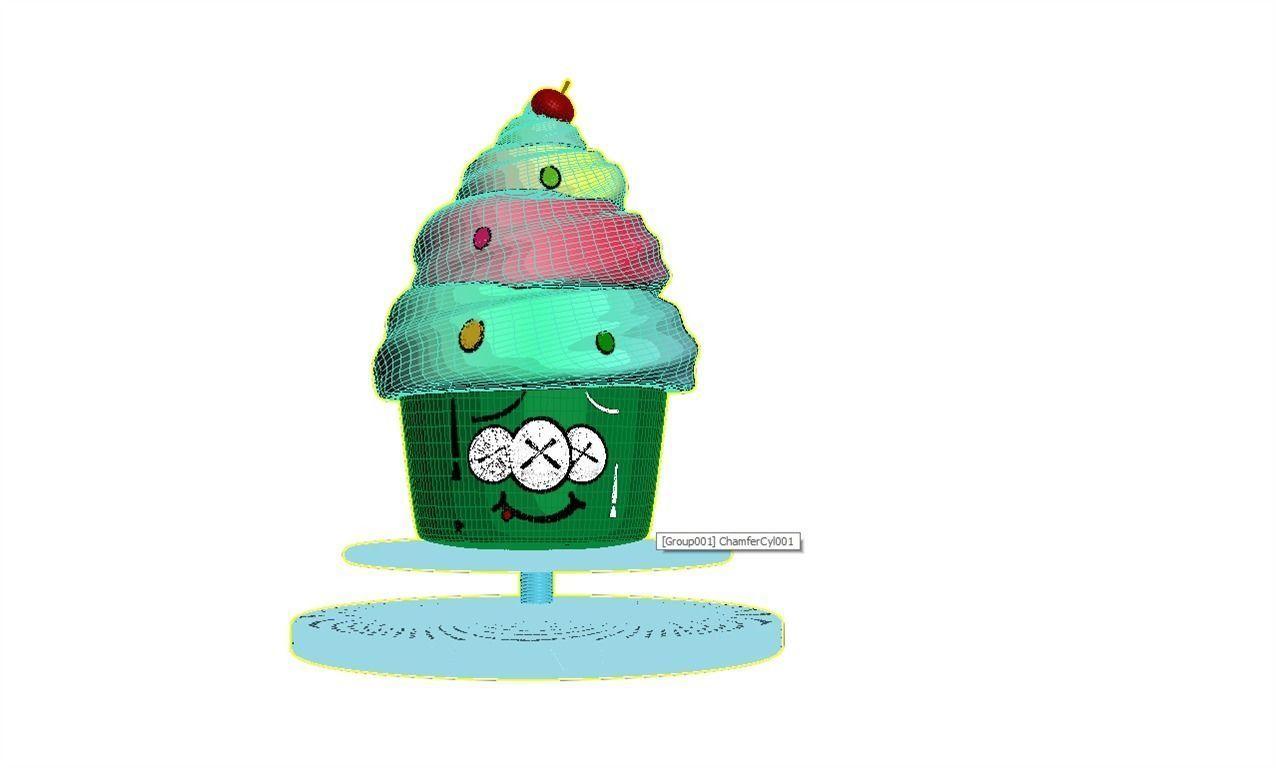 3D ICE CREAM CUTE 3D print model_5