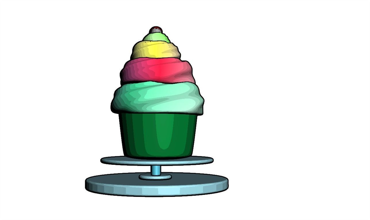 3D ICE CREAM CUTE 3D print model_2