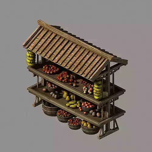 Street vendors - fruit stalls 03