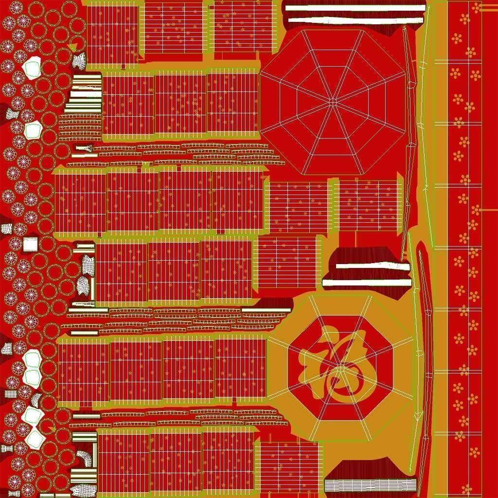 Chinese New Year Firecracker 3D model_7