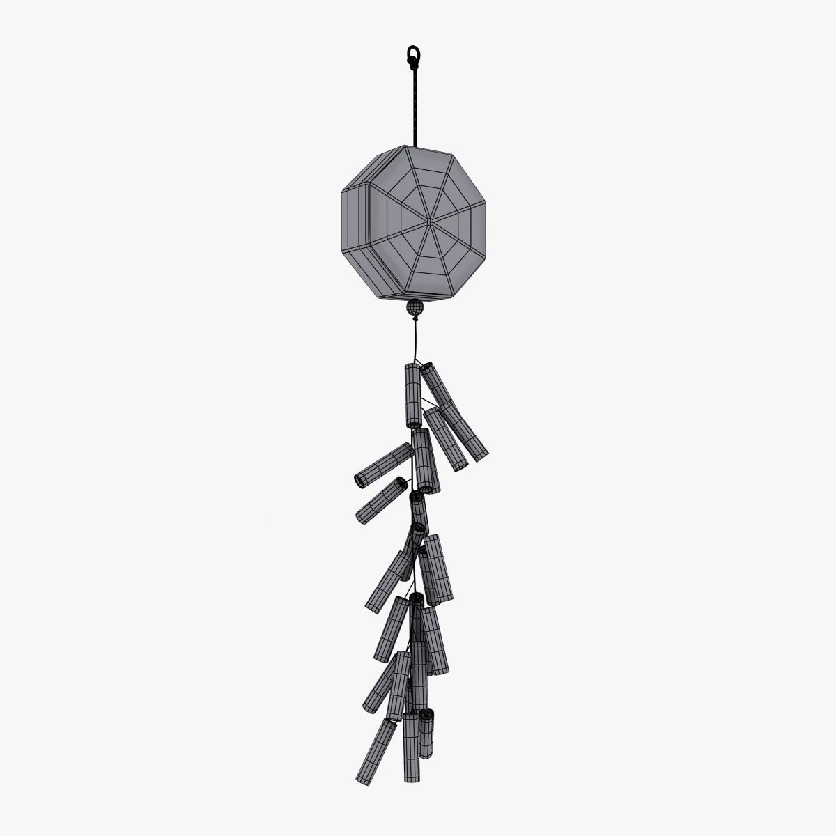 Chinese New Year Firecracker 3D model_4