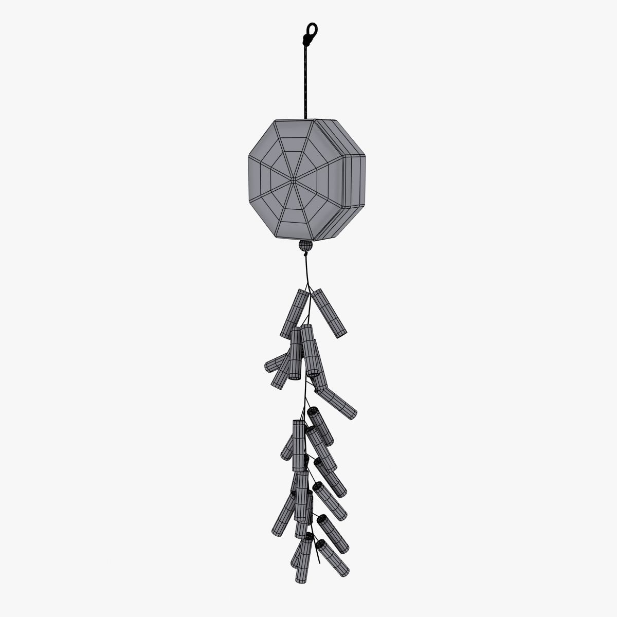 Chinese New Year Firecracker 3D model_5