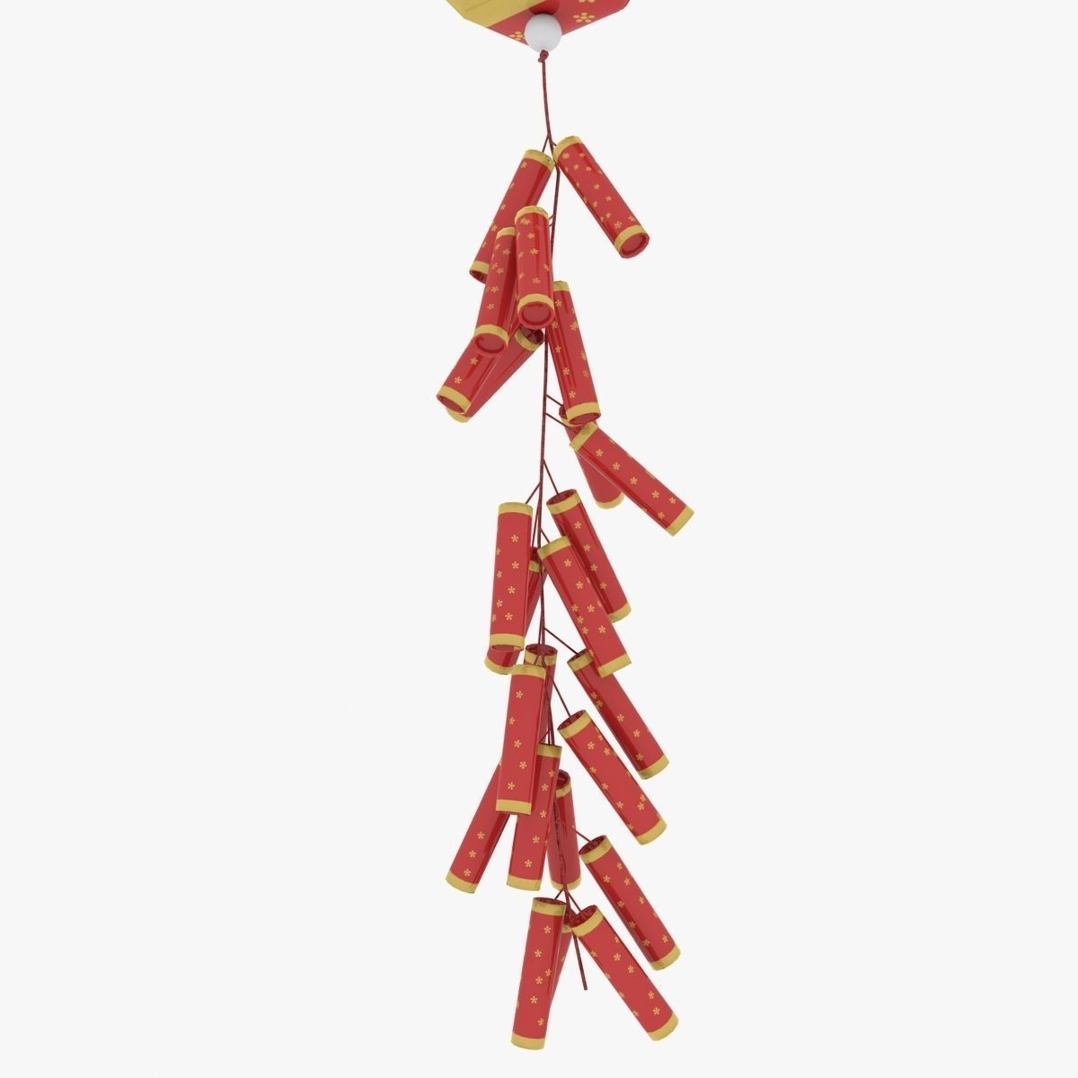 Chinese New Year Firecracker 3D model_3