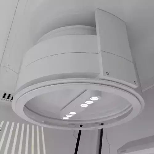 scifi corridor 3D model