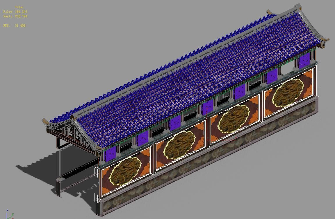 Capital city planning - corridor 3D model_2