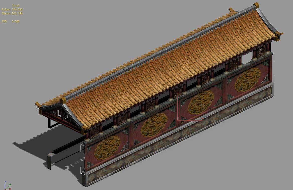 Capital city planning - corridor 3D model_1