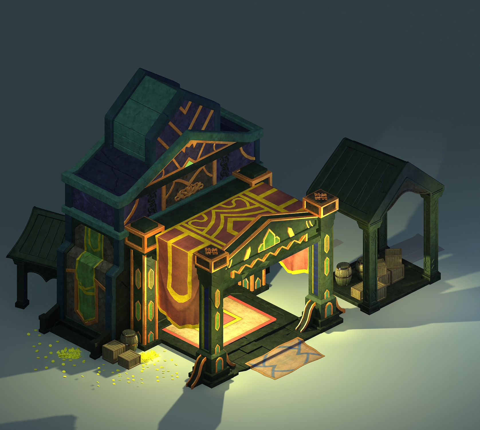 Dragon Lair - House 01 3D model_1