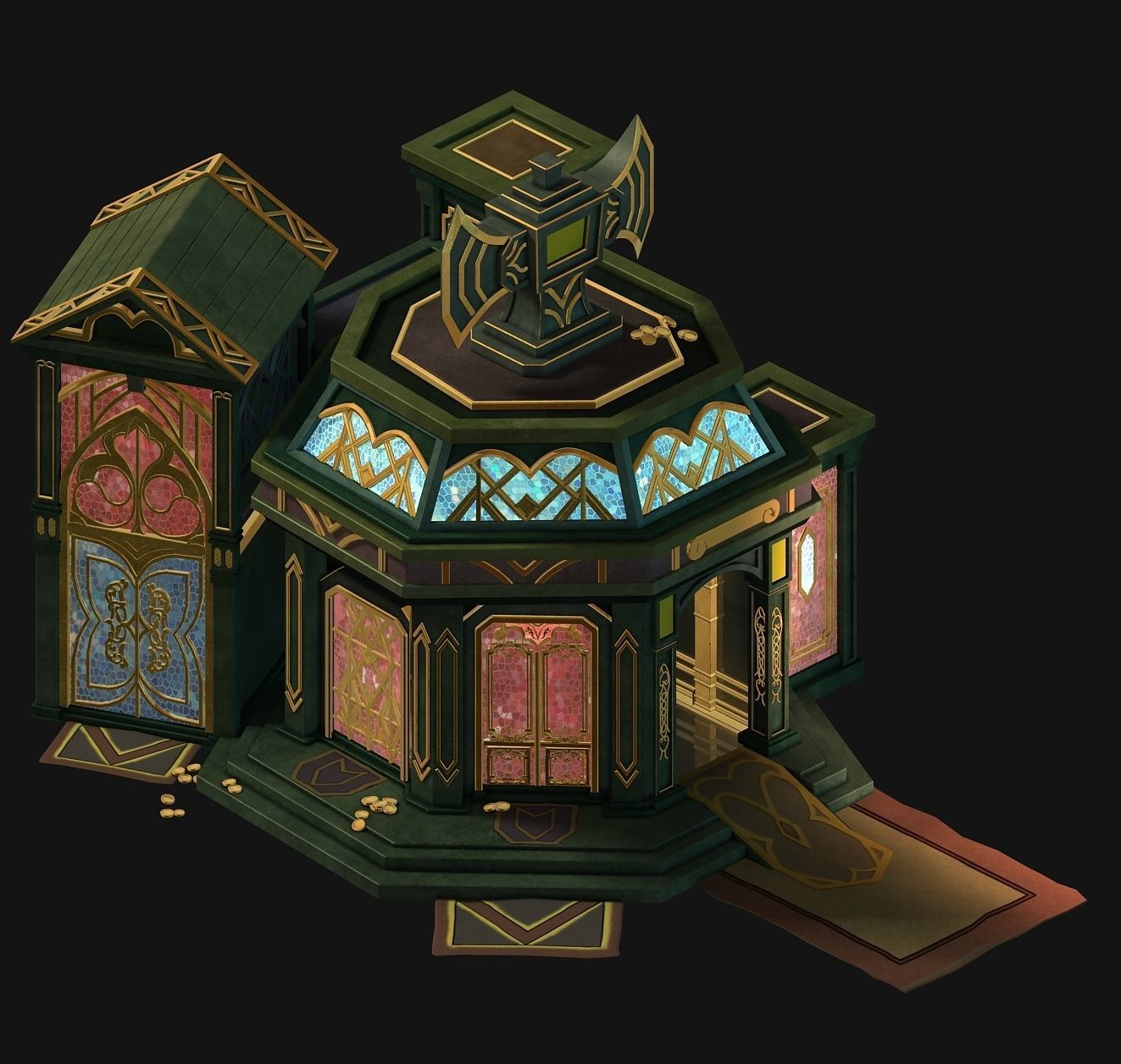 Dragon lair - gorgeous house VIP 3D model_2