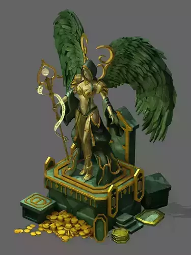 Dragon Lair - Statue of War Goddess