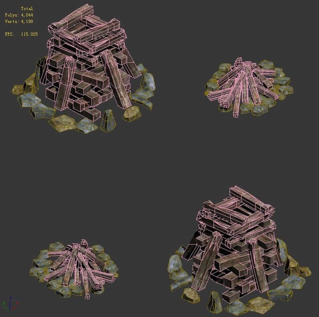 Barracks - Fire Camp 3D model_3